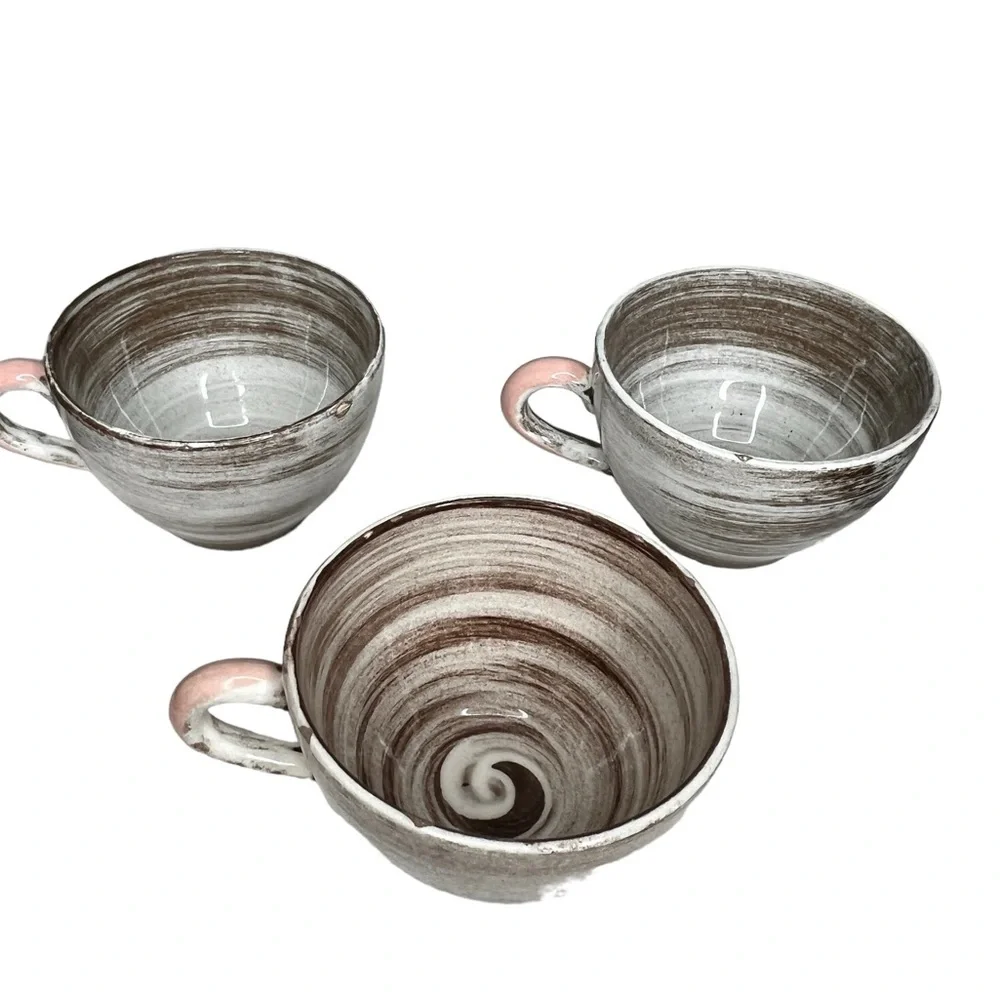 Vintage Santa Anita Vreni Plates (4) & Cups (3)‎